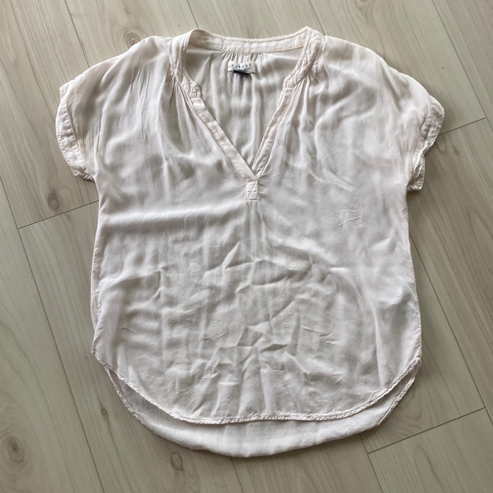 Light Pink Sheer Loose Top